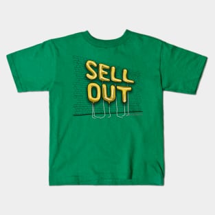 Sell Out (yellow letters) Kids T-Shirt